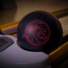 SWAG Black Dragon bowling ball on the lane